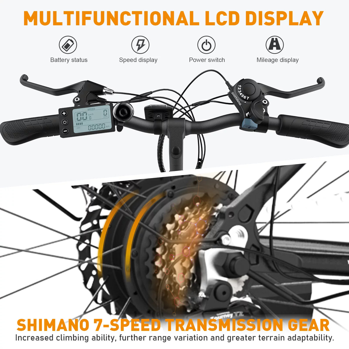 Electric Bike 500W 36V 11.2AH Removable Battery X36336