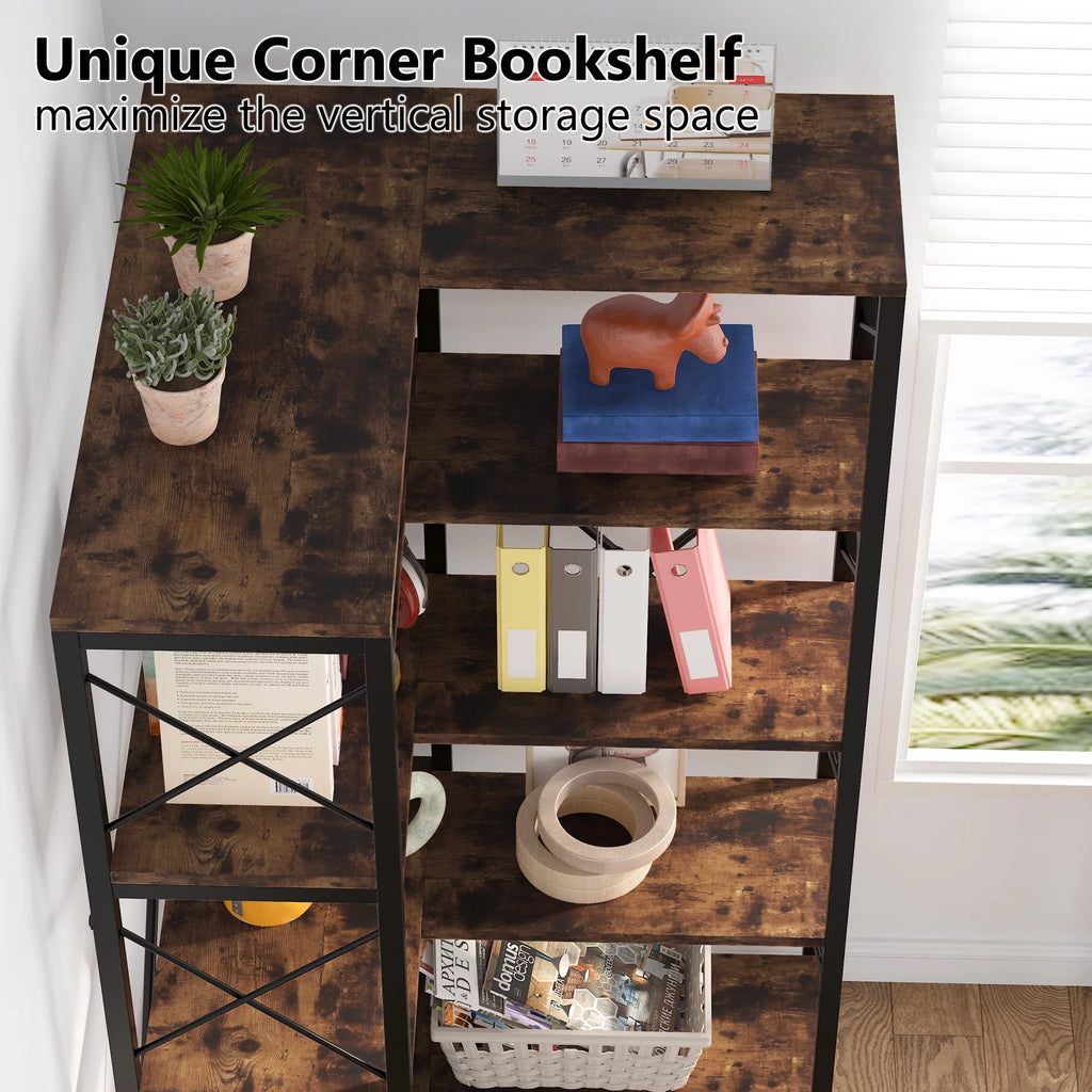 5-Tier Corner Bookshelf C858