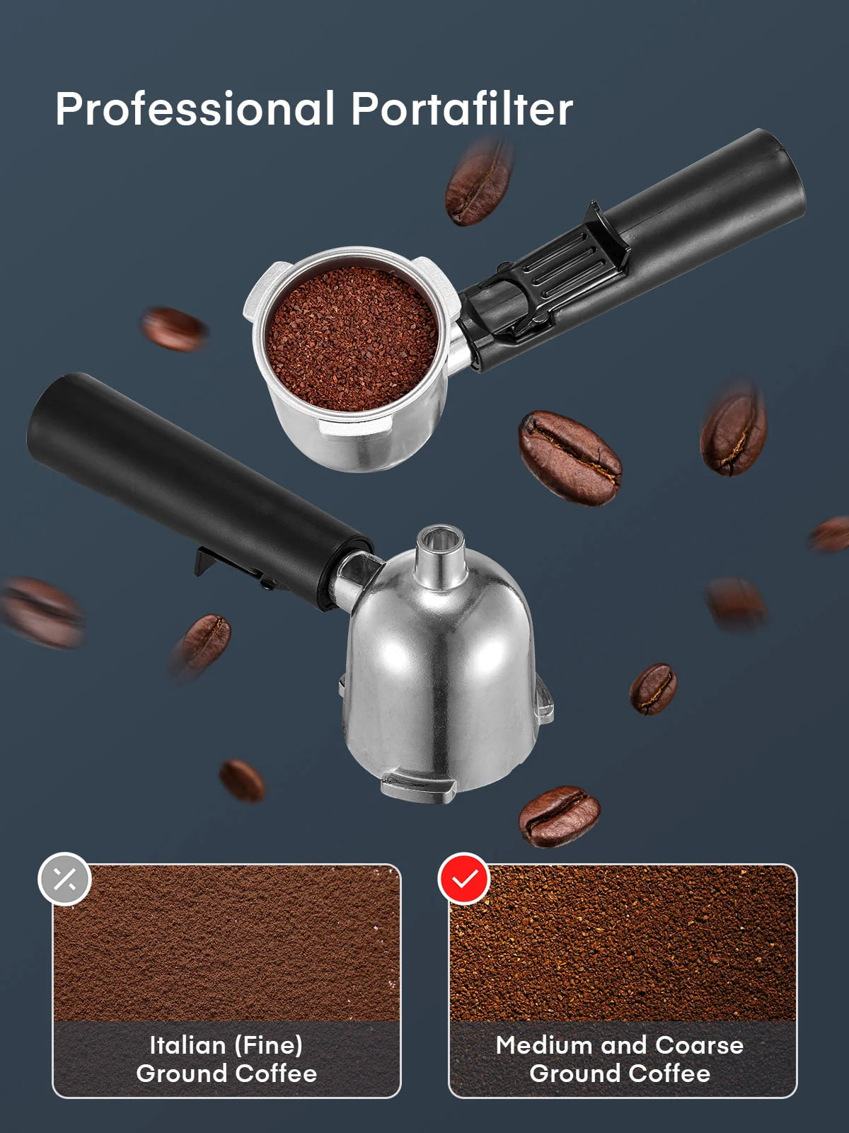 Black 3.5 Bar 4 Cup Steam Espresso Machine with Milk Frother Y9539
