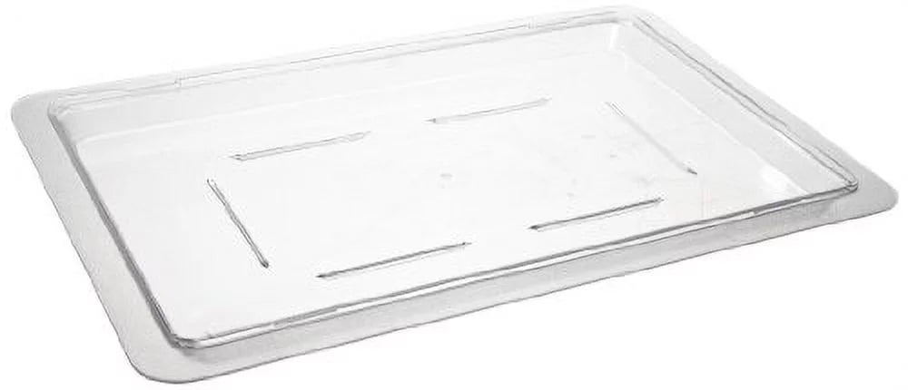 Clear Polycarbonate Half Size Flat Lid K5126