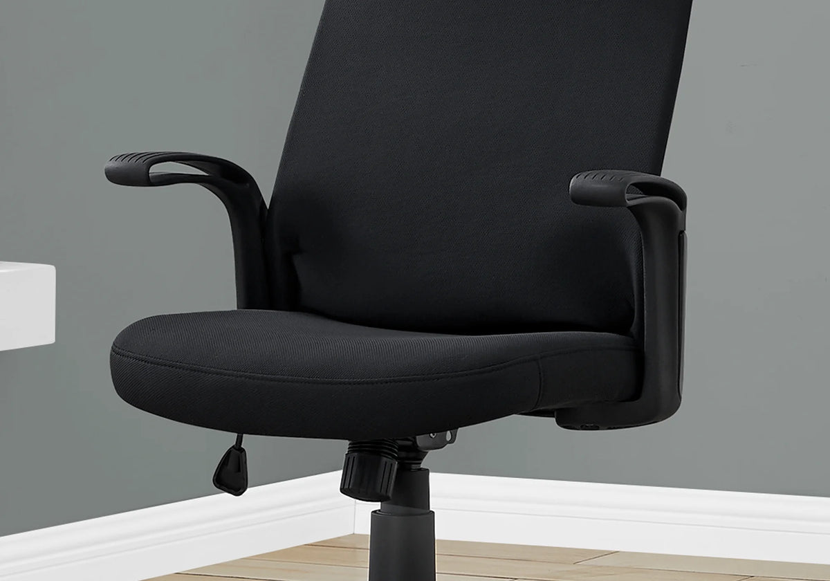 Set of 2 Black Upholstered Office Chairs L2722