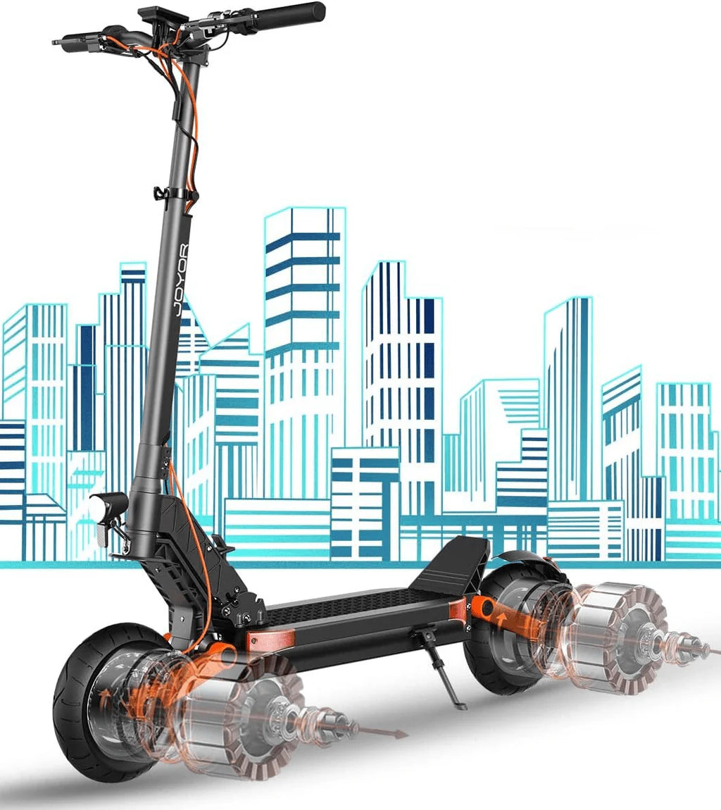Dual Motor Electric Scooter, 2000W Up to 37 MPH & 50 Miles Ranges, 10 Off-Road Tires G750287