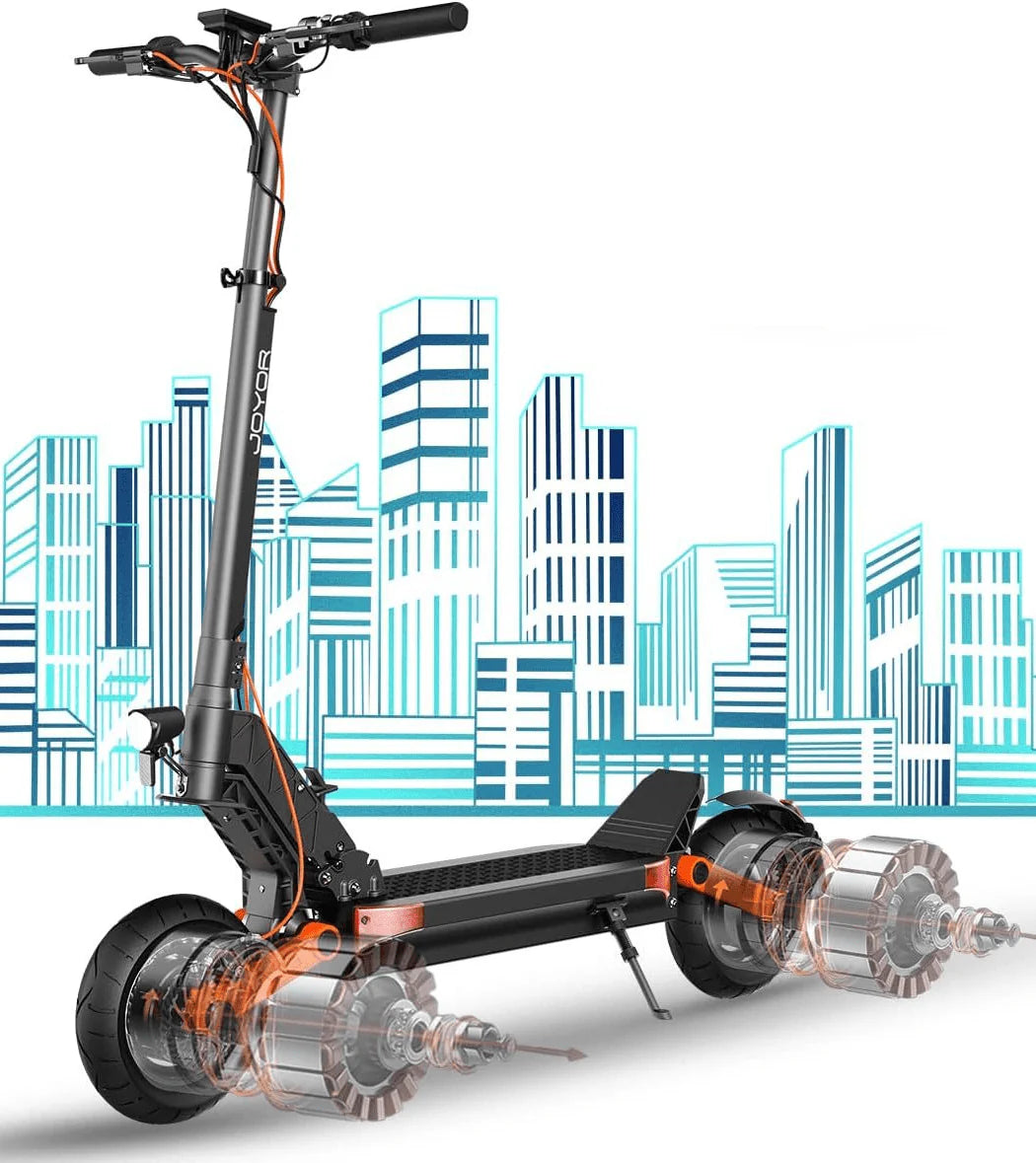 Dual Motor Electric Scooter, 2000W Up to 37 MPH & 50 Miles Ranges, 10 Off-Road Tires G750287