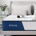 Queen Size 10 Inch Memory Foam Innerspring Medium Firm Mattress T2251