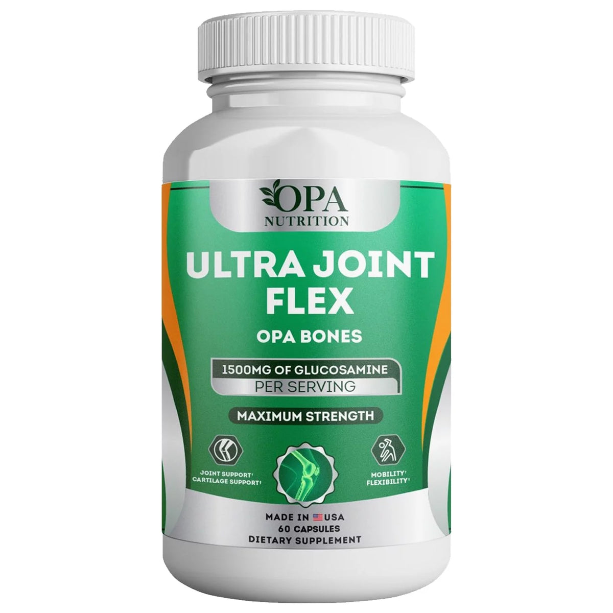 Joint Support Supplement with Glucosamine, Chondroitin, Turmeric & MSM 1500mg 60 Ct Y51780