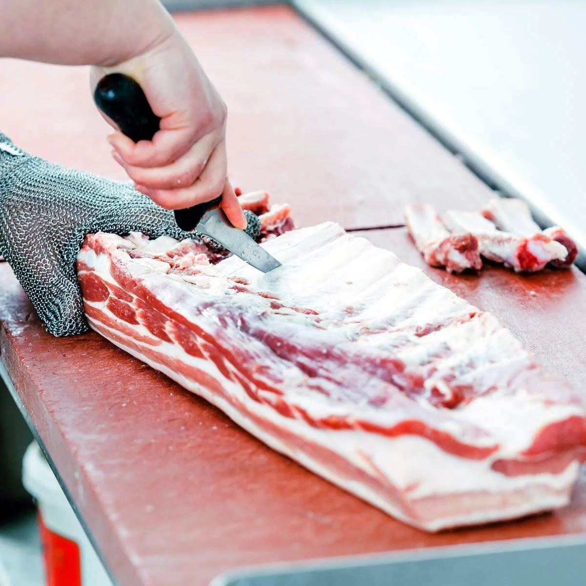 6 Inch Curved Beef Brisket Trimming and Boning Knife and 11" Meat Slicing Knife Bundle Stainless Steel M6478
