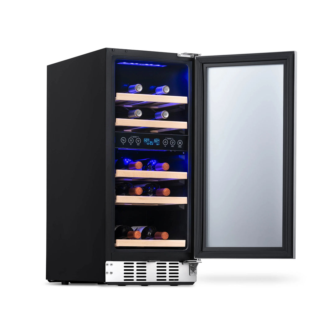29 Bottle Dual Zone Stainless Steel Wine Refrigerator D547