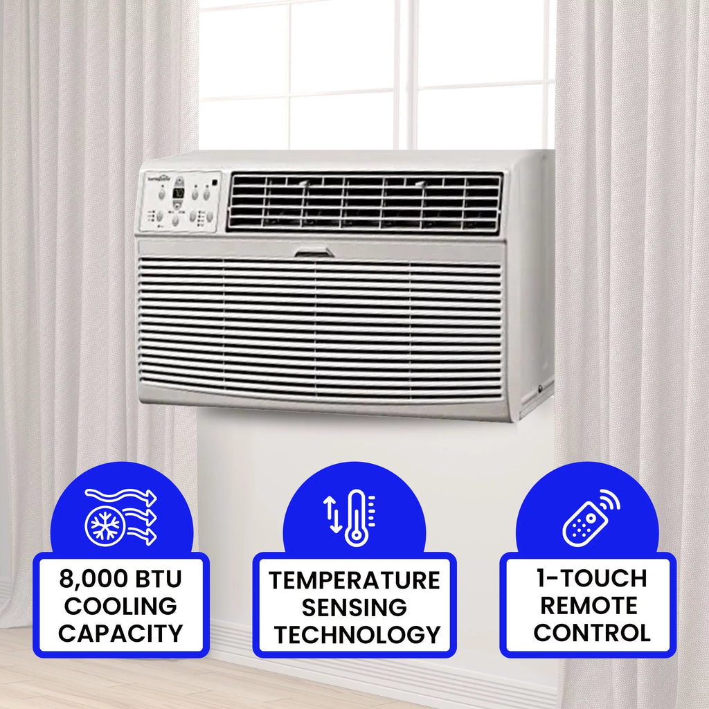 8000 BTU Through the Wall Air Conditioner with Remote Control V57276