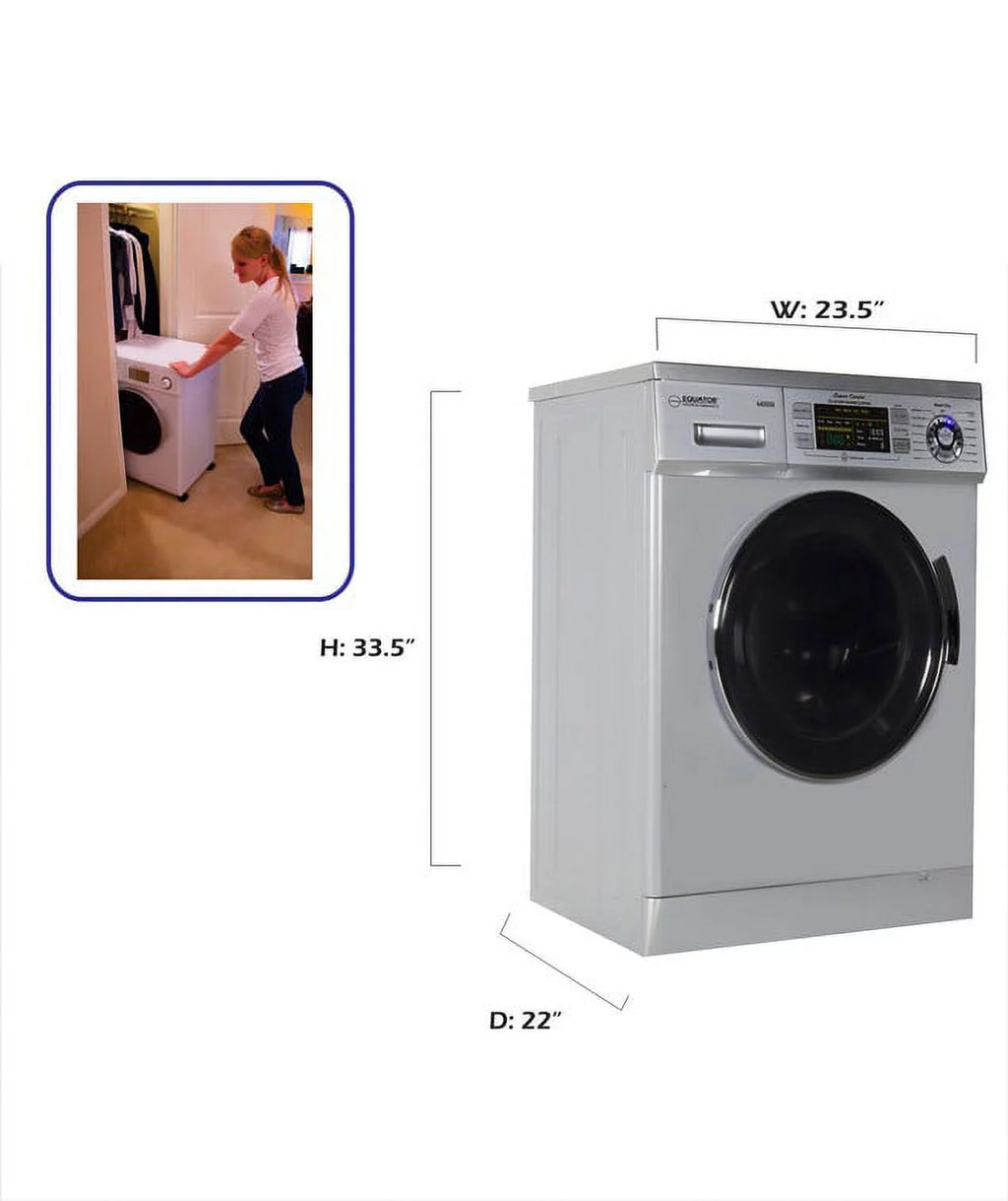 24 Inch Silver Washer Dryer Combo S30836
