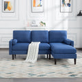 72 inch L-Shape Reversible Sectional Sofa with Two Pillows N802633