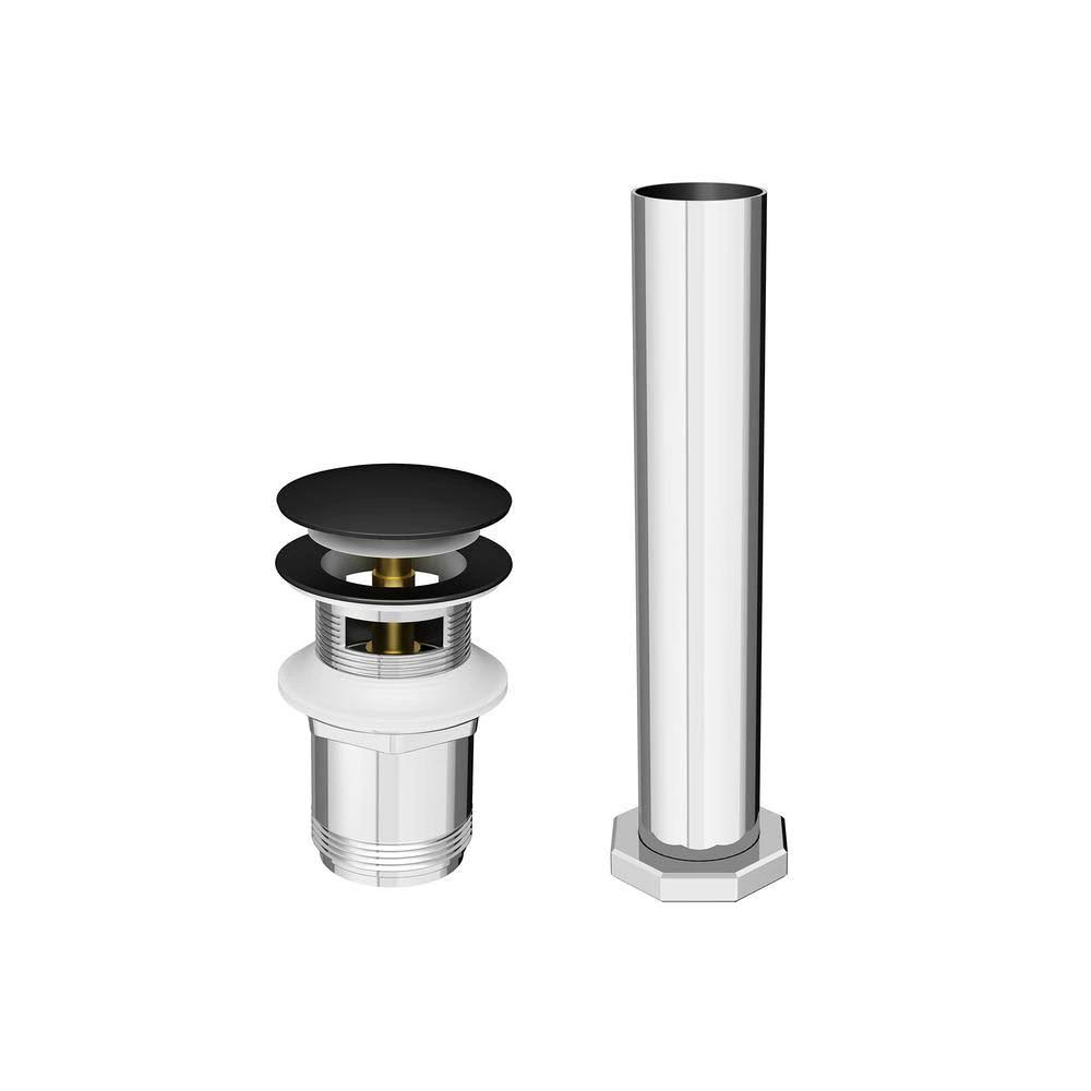 Matte Black Freestanding Tub Drain Kit B8609