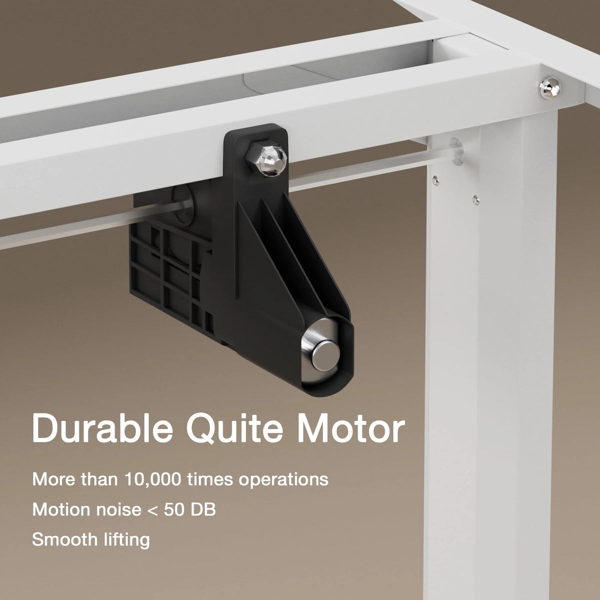 Electric Height Adjustable Standing Desk, 43 inch White V46252