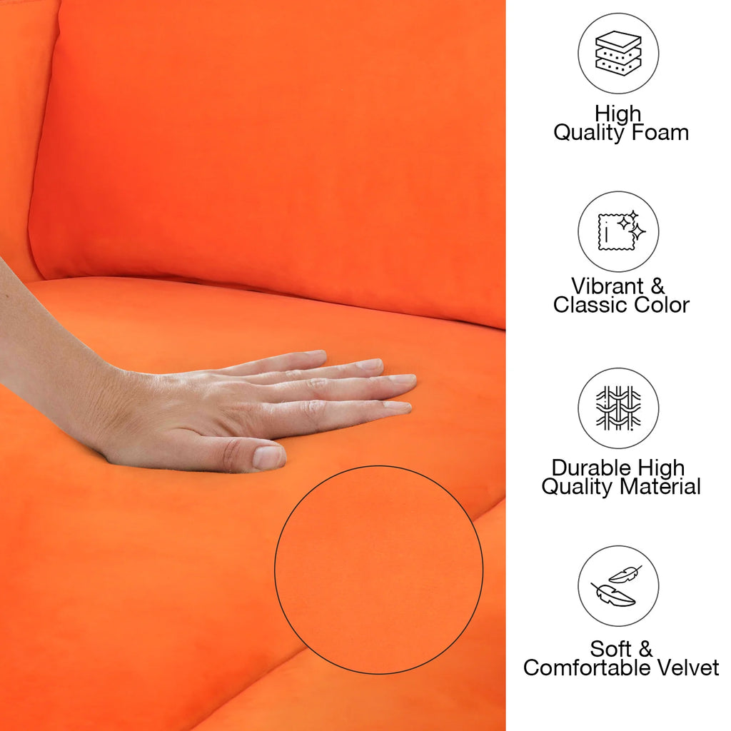 Modern Velvet 3 Seat Sofa P269