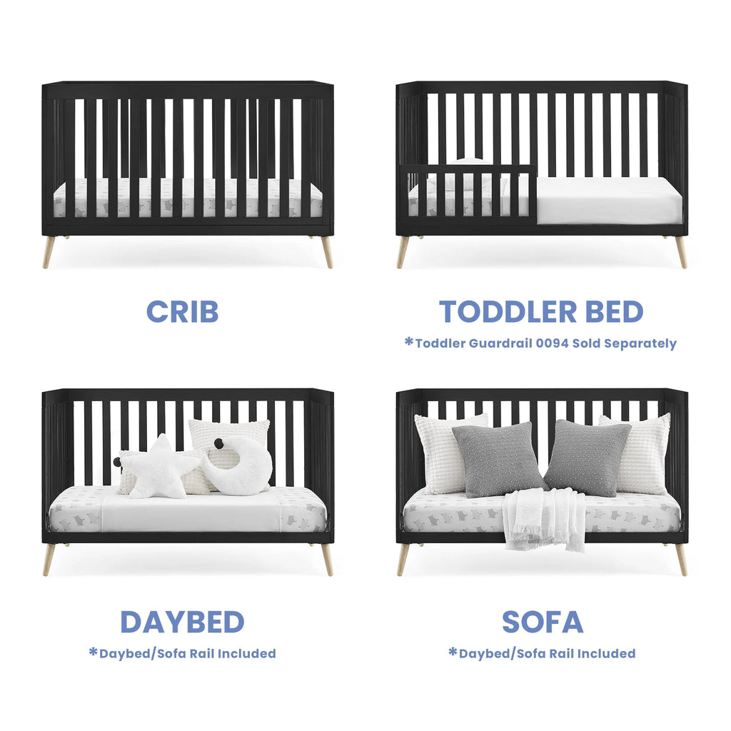 4-in-1 Convertible Baby Crib V6421