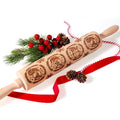 17" Wooden Rolling Pin with Cleaning Brush X990915