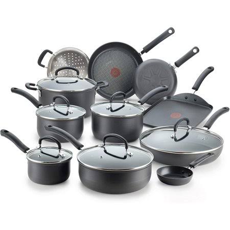 Hard Anodized Nonstick 17 Piece Cookware Set B928