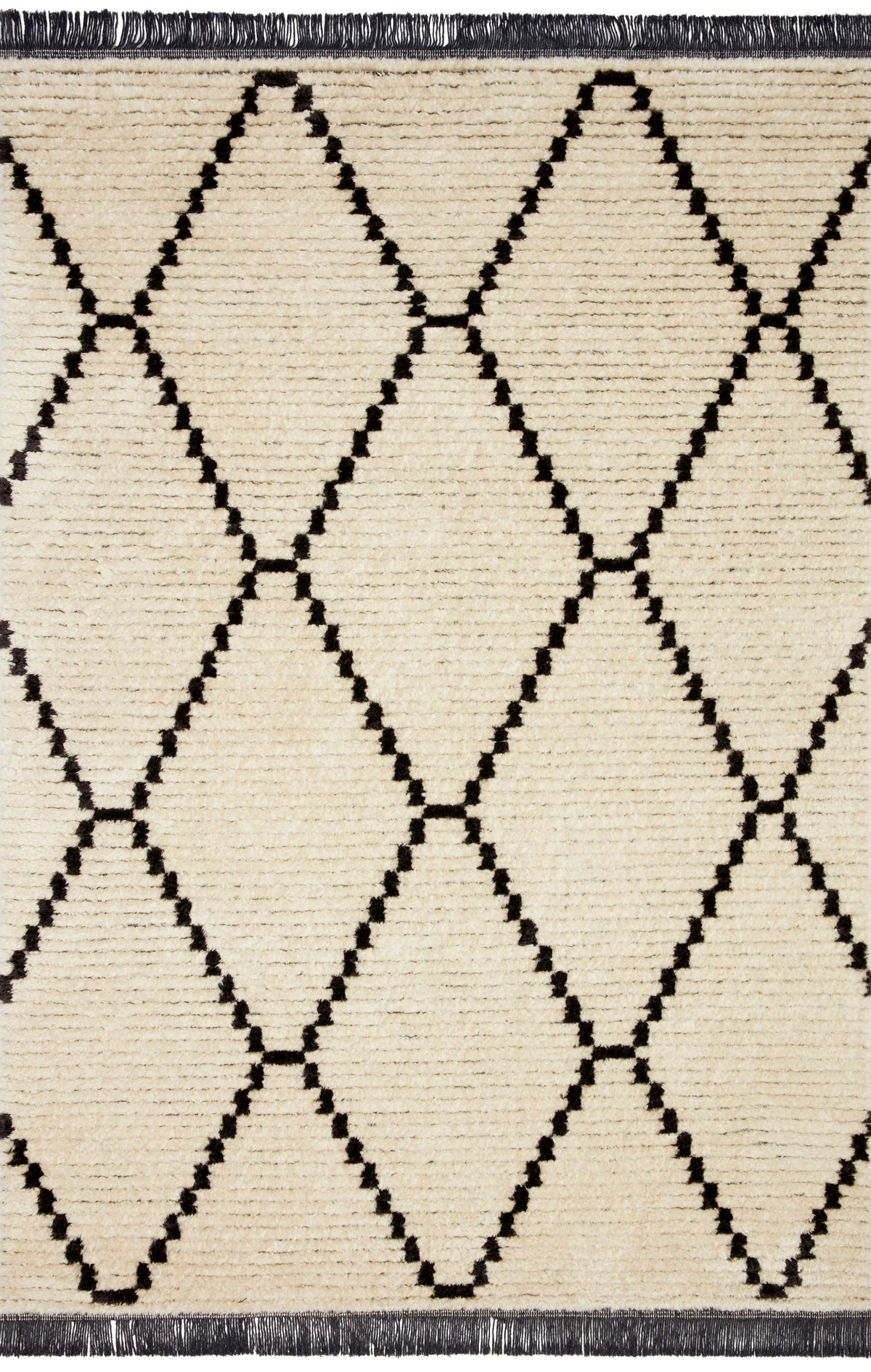 Cream Charcoal Rug 7'9 x 10' B88088