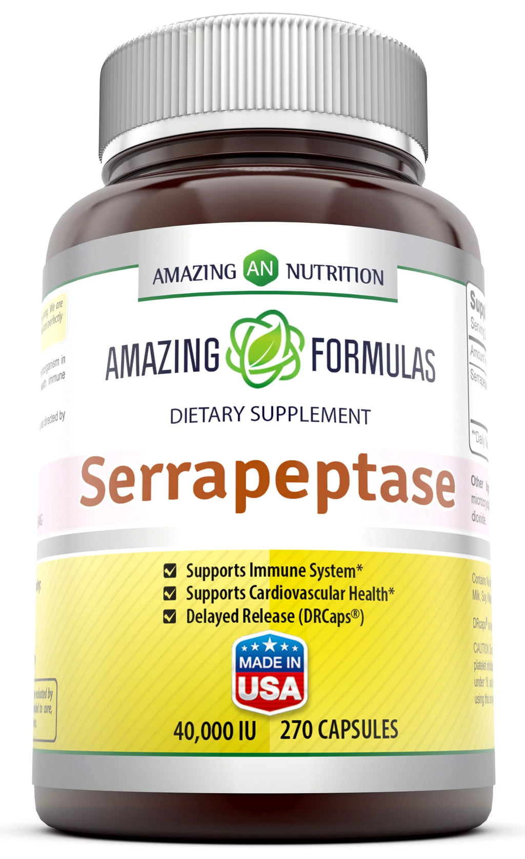 Serrapeptase 40000 IU 270 Capsules Y5267