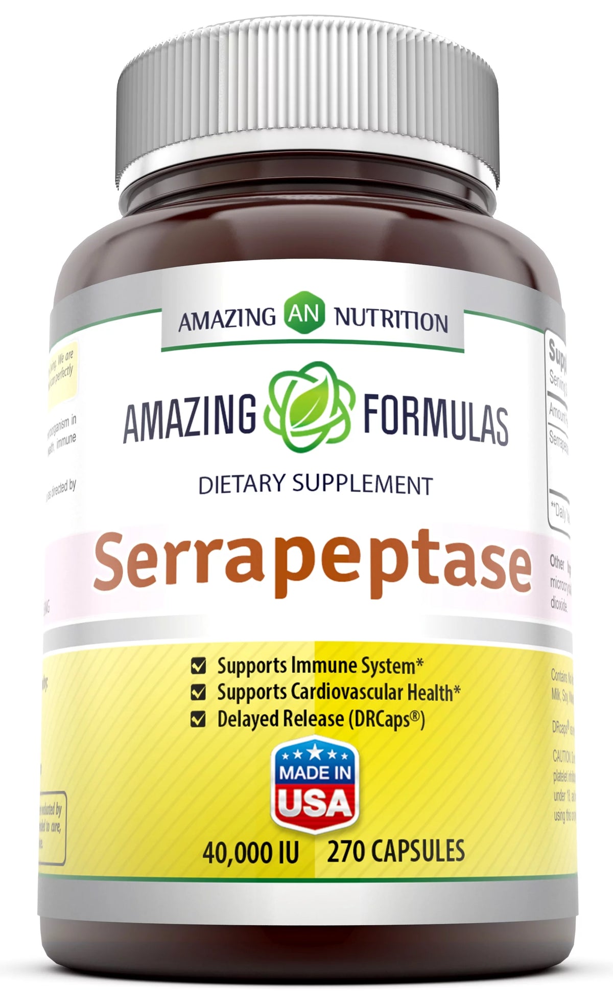 Serrapeptase 40000 IU 270 Capsules Y5267