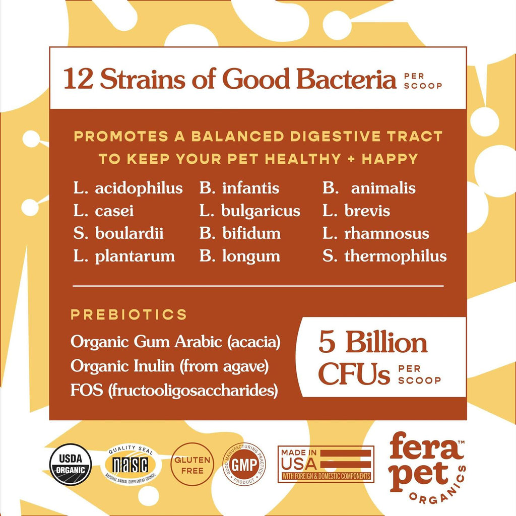 Probiotics with Organic Prebiotics for Dogs & Cats Z4535