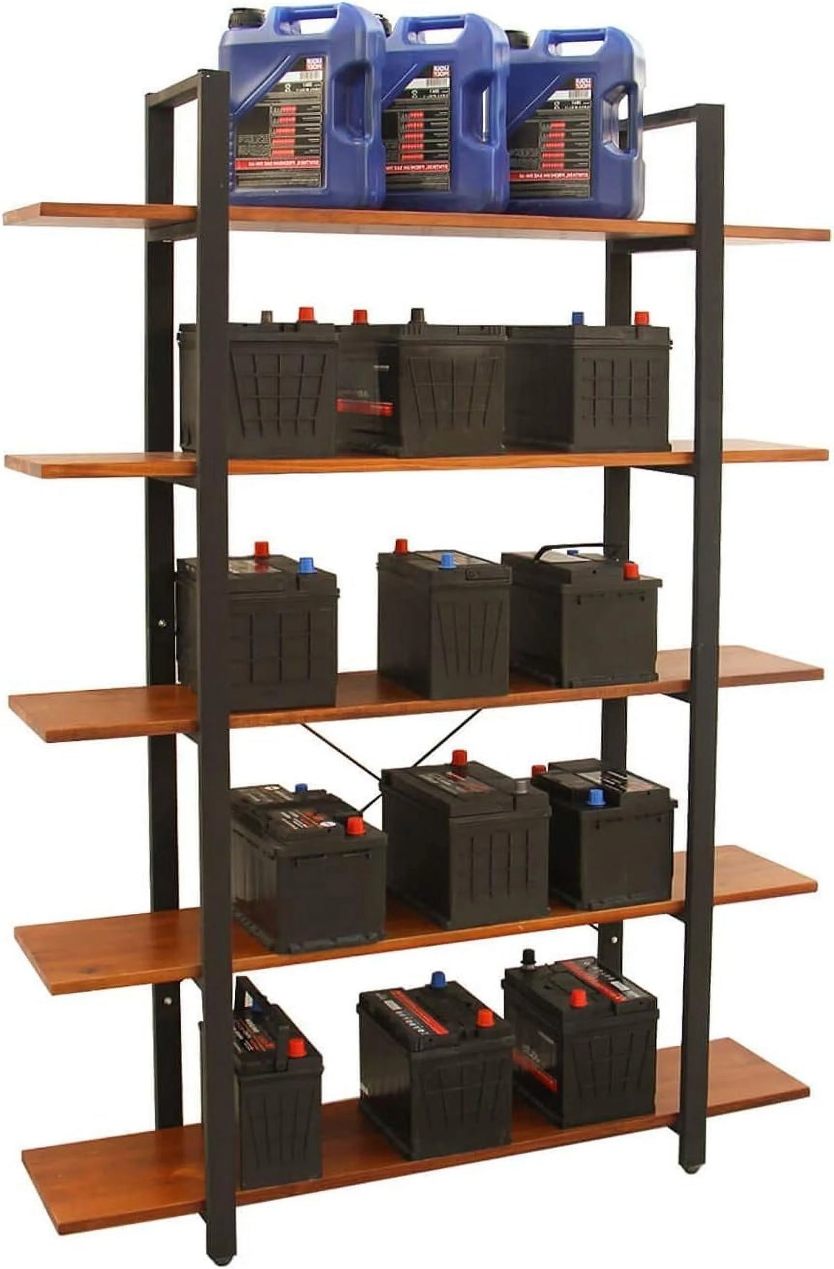 5 Tier Solid Wood Bookshelf O6882