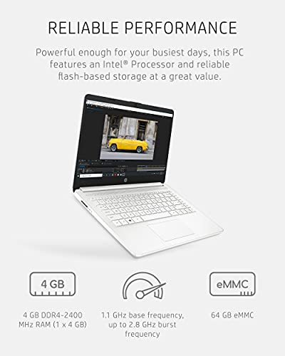 14-inch Laptop, Intel Celeron N4020, 4 GB RAM, 64 GB Storage, Windows 11 Home F745