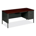 Mahogany Pedestal Desk 66 in. x 30 in. J9731