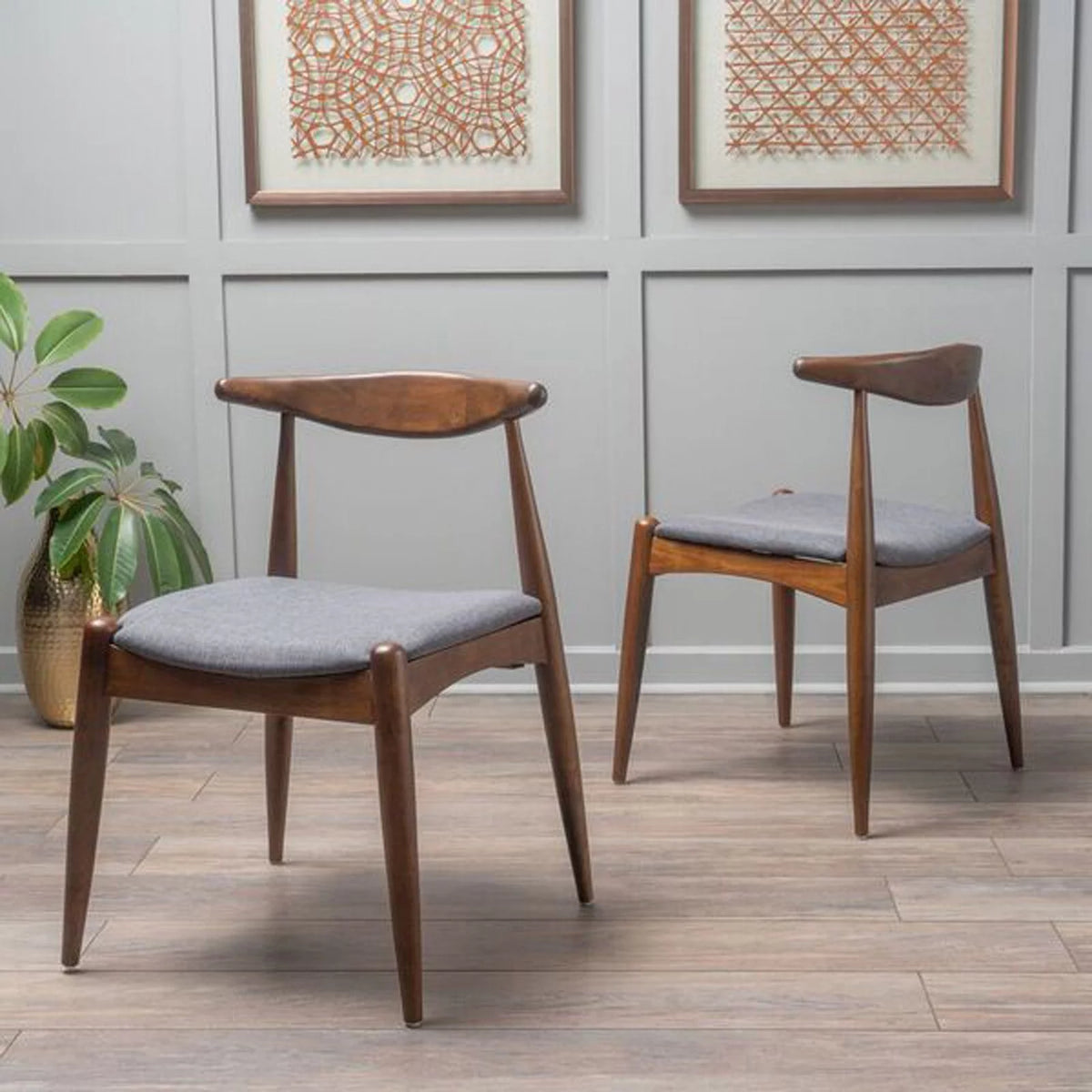 Upholstered Dining Chairs Set of 2 K924
