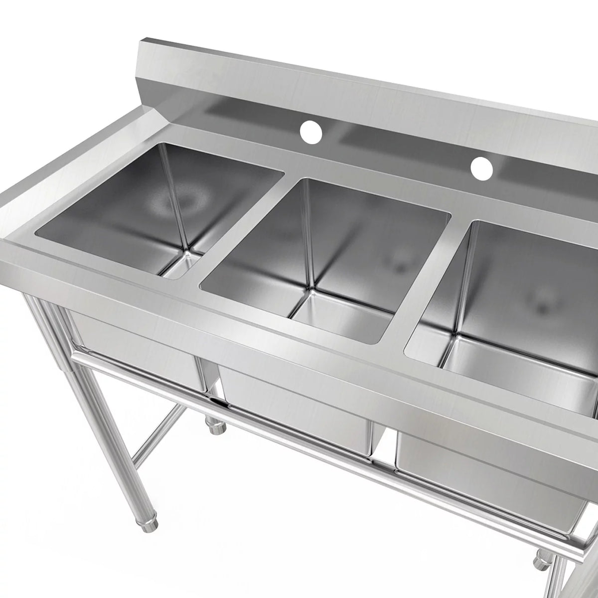 39" 3 Compartment Stainless Steel Sink J151626