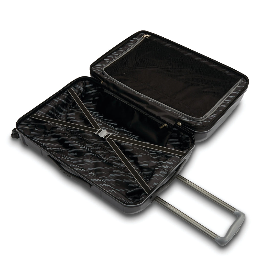 Hardside Medium Checked Spinner Luggage Jet Black V966