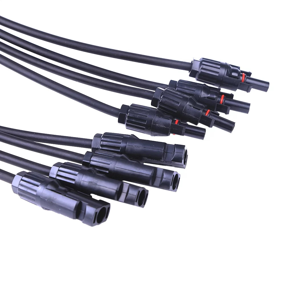 Y Type 1 to 4 MC4 Solar Panel Cable Connectors 30A H787