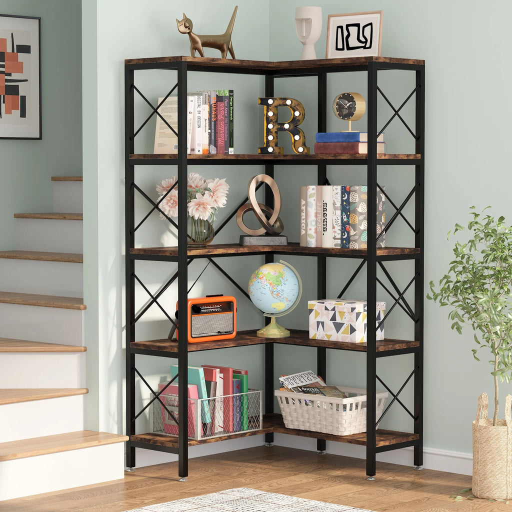 5-Tier Corner Bookshelf C858