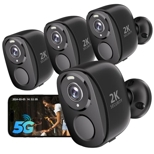 5G/2.4G Wireless Security Cameras 4Pack H622563