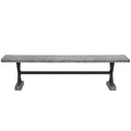Grey Concrete and Steel Dining Bench B219180