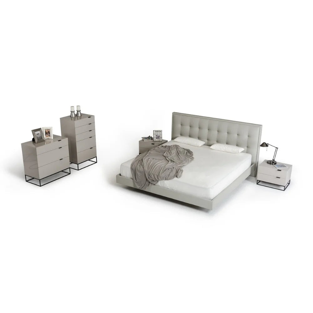 White and Black Wood and Metal 3 Drawer Dresser J236562