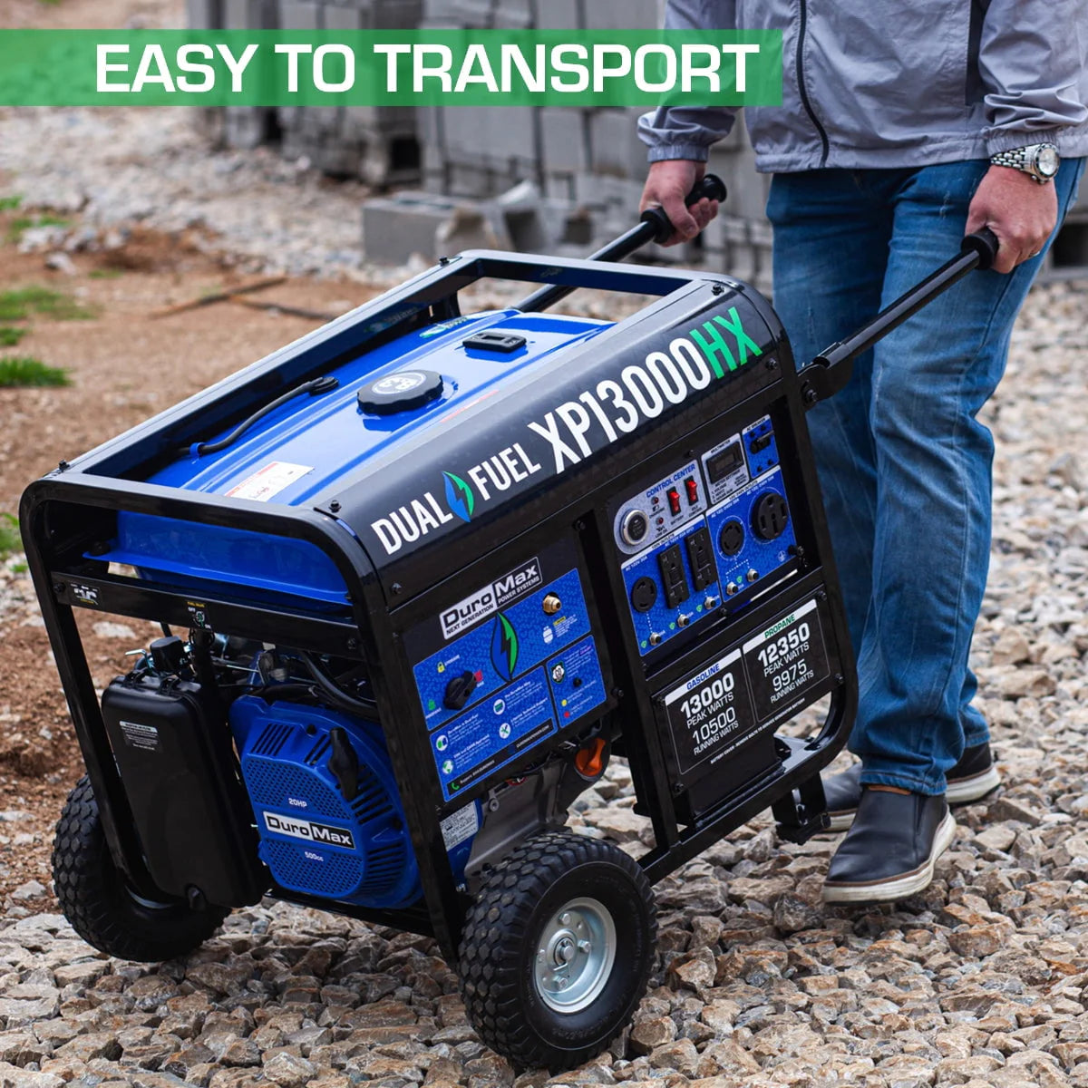 13,000 Watt Dual Fuel Portable Generator O1347