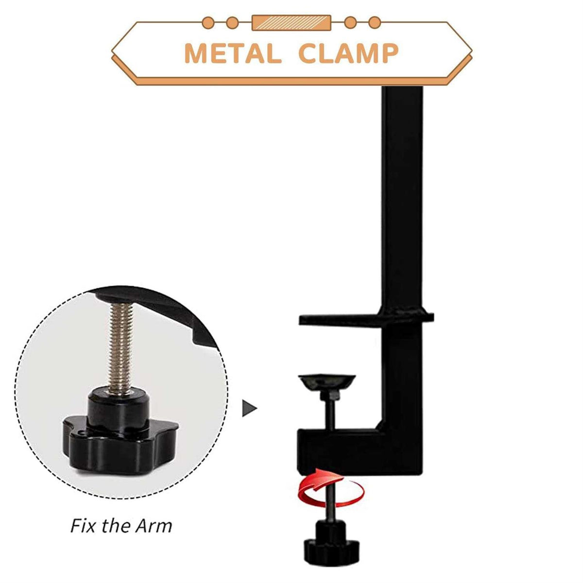 Dog Grooming Table Arm with Clamp and Post R9139