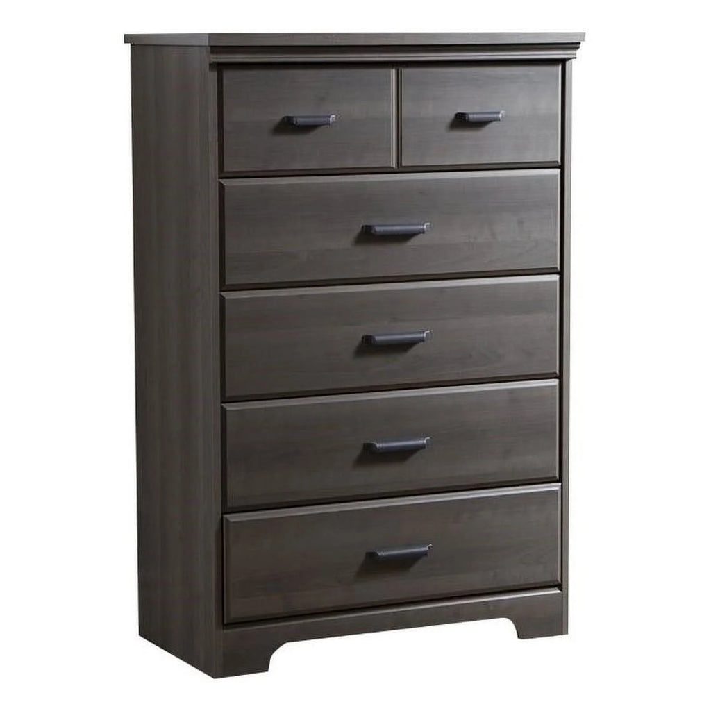 4 Piece Dresser and Nightstand Set Gray Maple A494