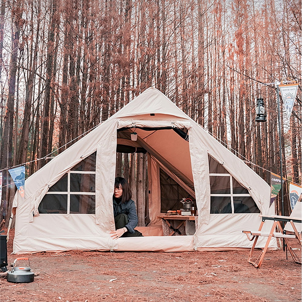 Inflatable Camping Tent with Pump, 4 Season Waterproof T713629