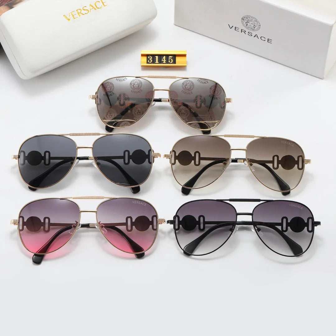 Fashion Double Layer Frame Elliptical Polarized Sunglasses X355