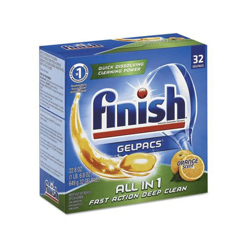 Orange Scent Dish Detergent Gelpacs Box of 32 P54113