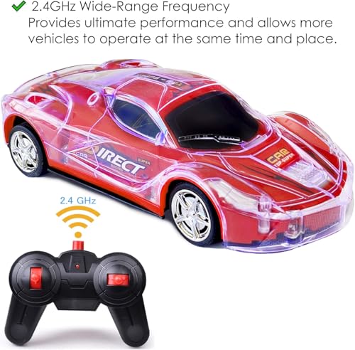 2-Pack Remote Control Sports Cars with LED Flashing Lights V817405