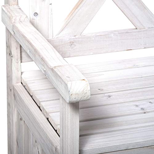 Wooden Storage Bench with Storage Box V1260