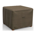 Black and Tan Patio Table Ottoman Cover U444400