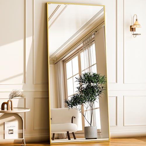 76"x34" Full Length Rectangle Mirror Black N630593