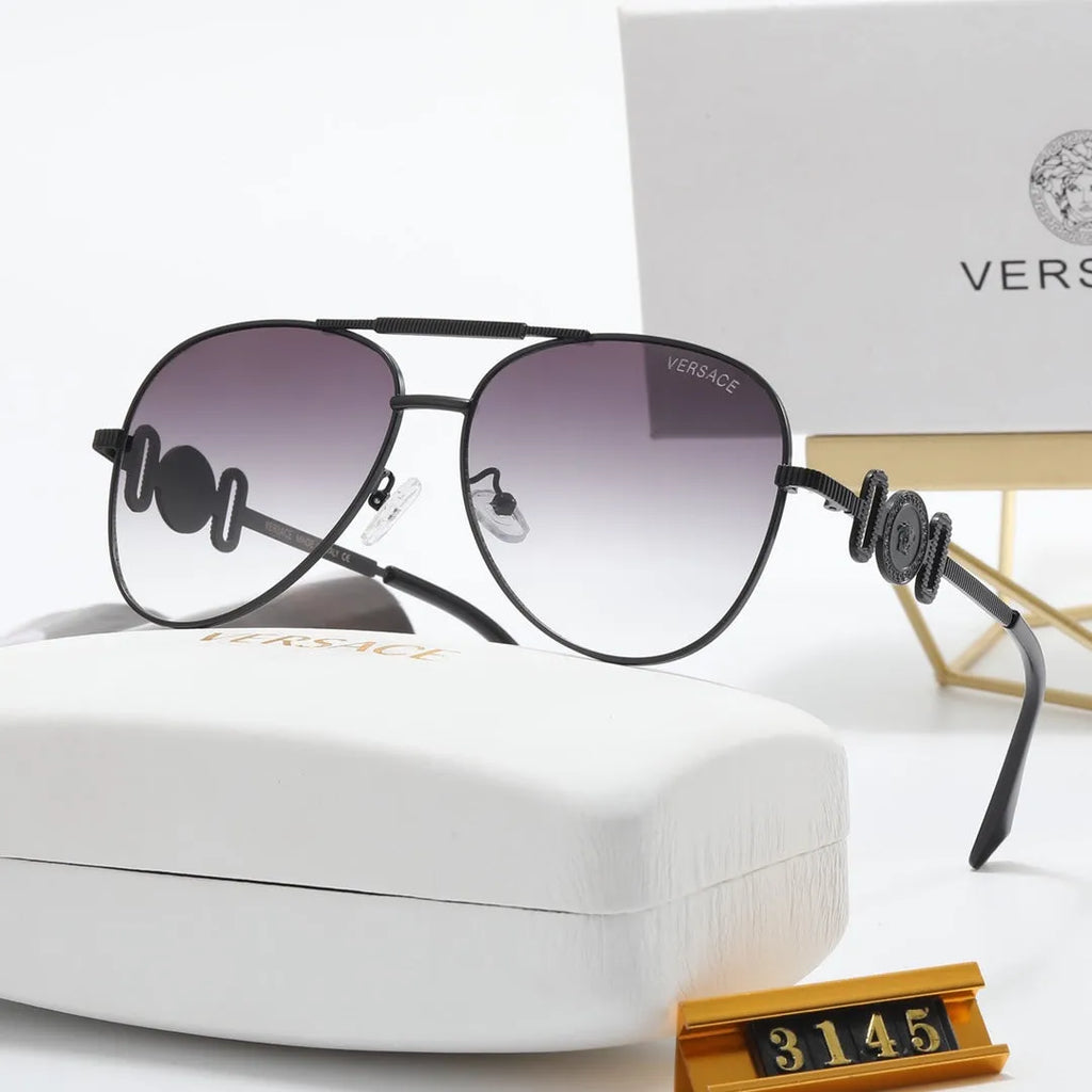 Fashion Double Layer Frame Elliptical Polarized Sunglasses X355