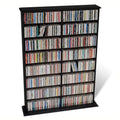 51" Double CD DVD Wall Media Storage Rack in Black V381603