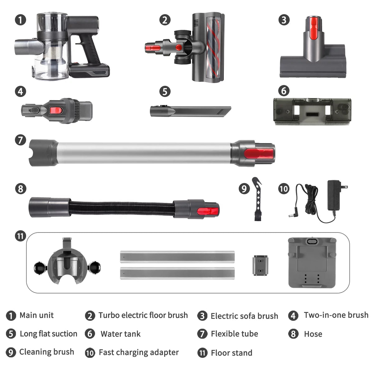Cordless Lightweight Stick Vacuum Cleaner with 30Kpa Suction V6380