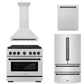 36 In. Gas Range, Range Hood, Dishwasher, Refrigerator H8882