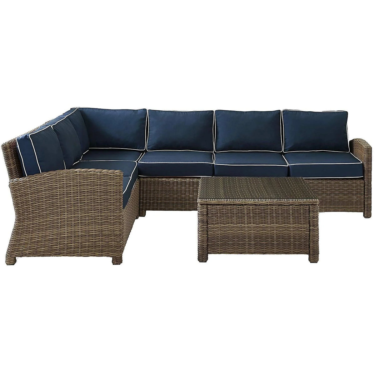 5Pc Outdoor Wicker Sectional Set F589